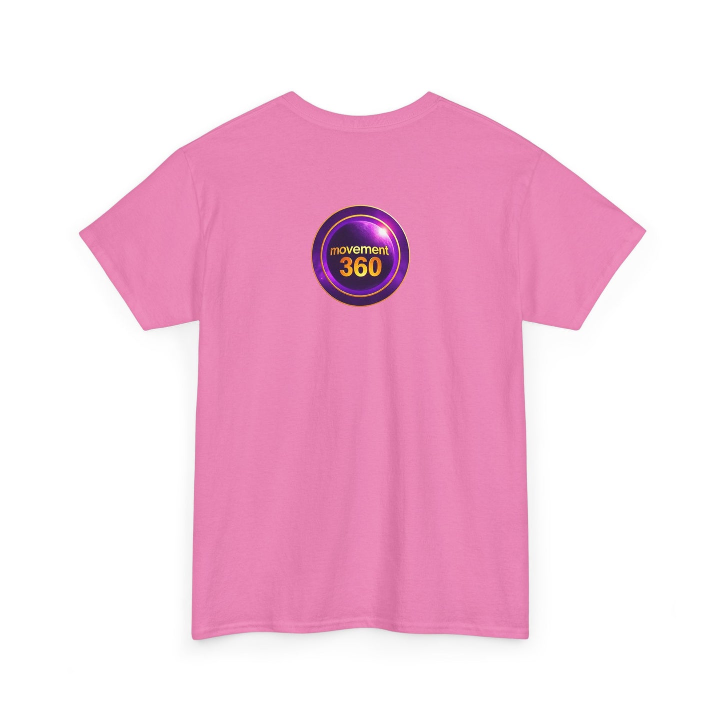 Unisex Heavy Cotton Tee - Movemen 360 Graphic T-Shirt for Trendy Comfort