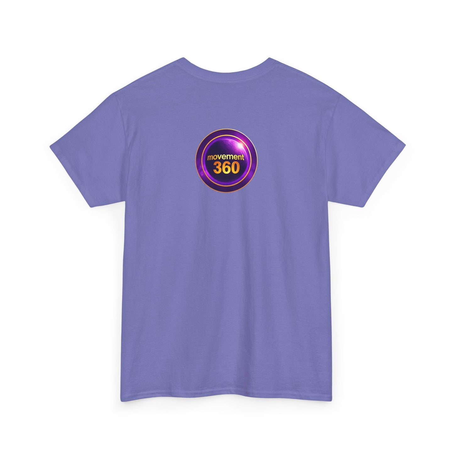 Unisex Heavy Cotton Tee - Movemen 360 Graphic T-Shirt for Trendy Comfort