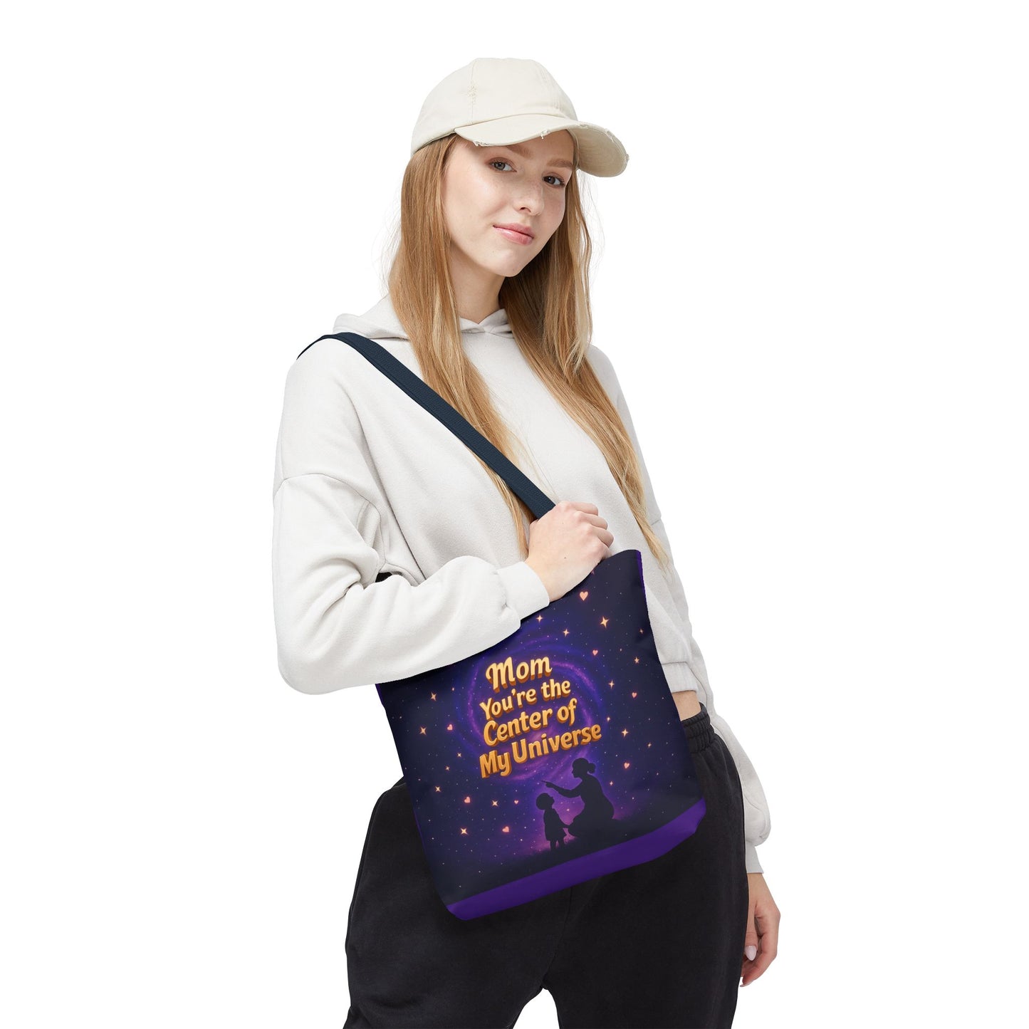 Cosmic Love Tote Bag - "Mom You're the Center of My Universe" - Perfect Gift for Mother's Day