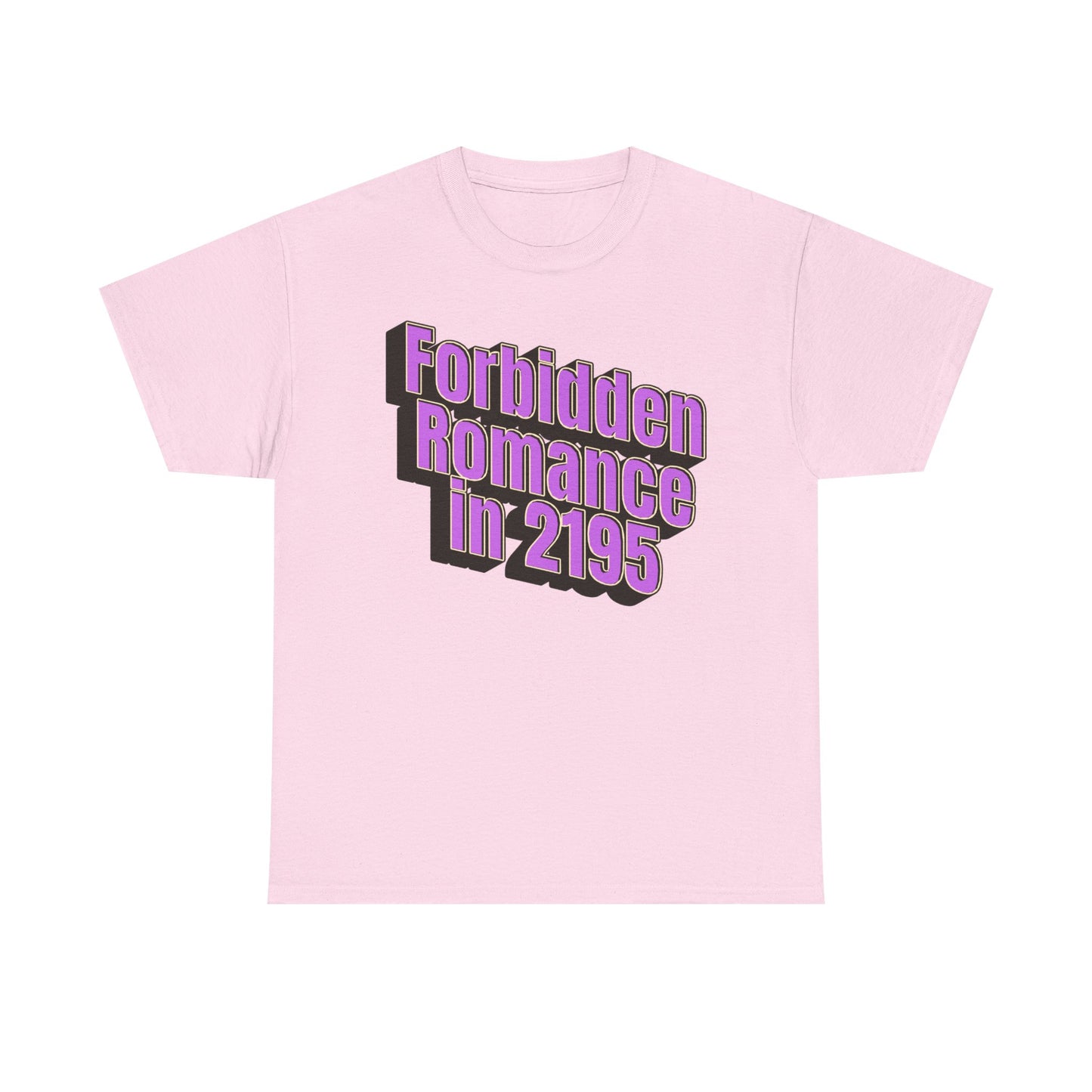 Forbidden Romance in 2195 Tee — Retro Futuristic Graphic T-Shirt